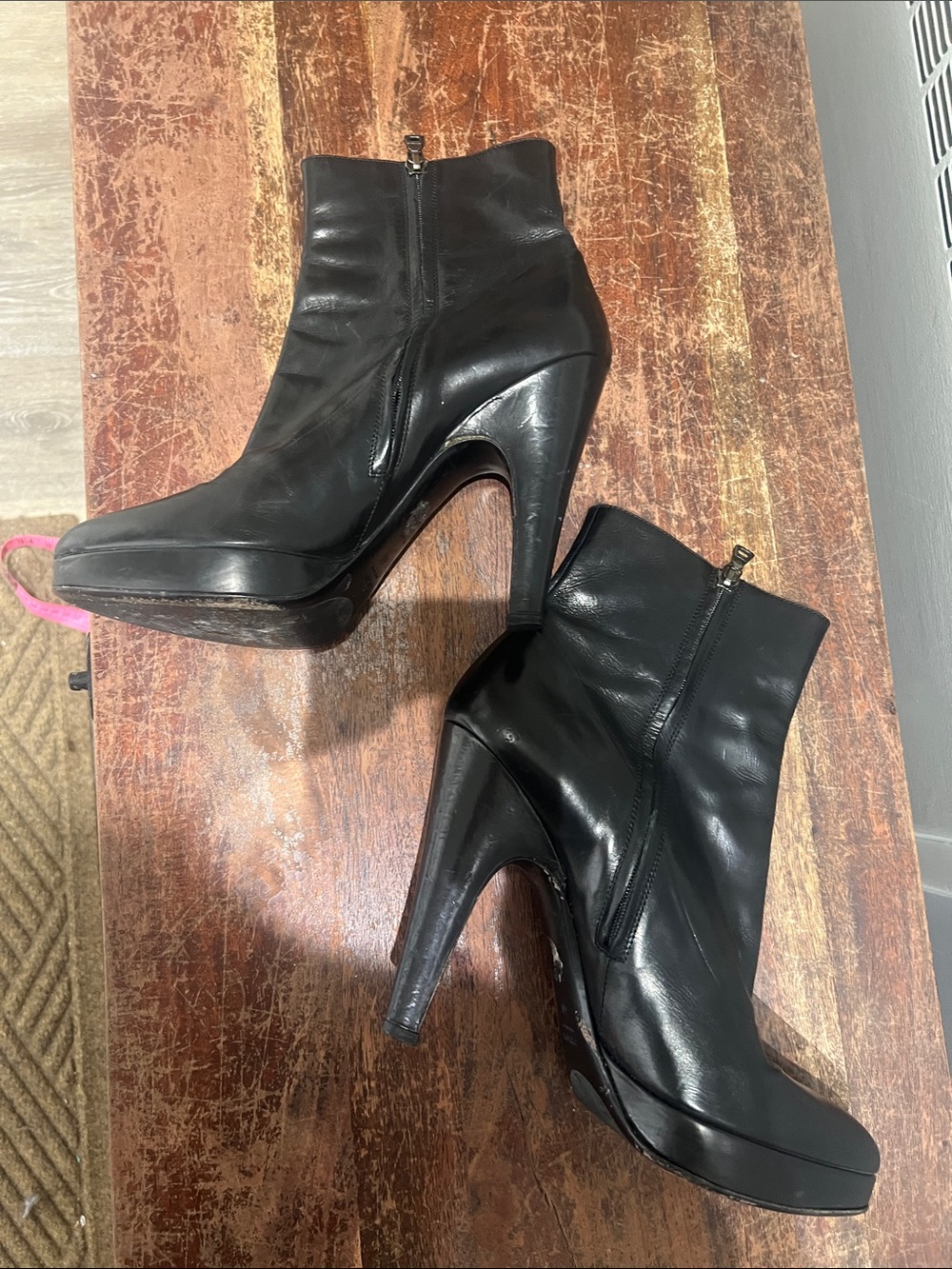 Prada Black High-Heel Ankle Boots - Women